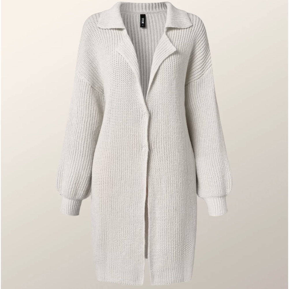 NWT, StyleWe Long Sleeve Collar Sweater Coat